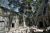 Ta Prohm temple - ruins of the central sanctuary 